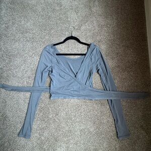 Lululemon Wrap-Front Long-Sleeve Top